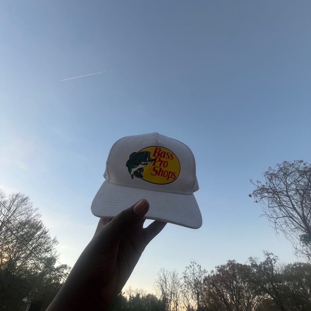 Bass Pro Shops White and Yellow Logo Cap